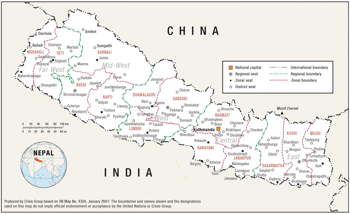 Karta över huset nepal