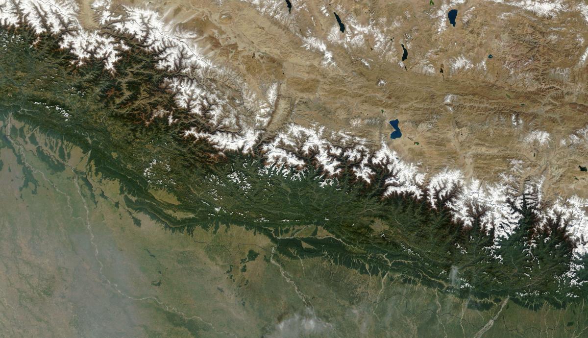 Karta över satellit nepal live