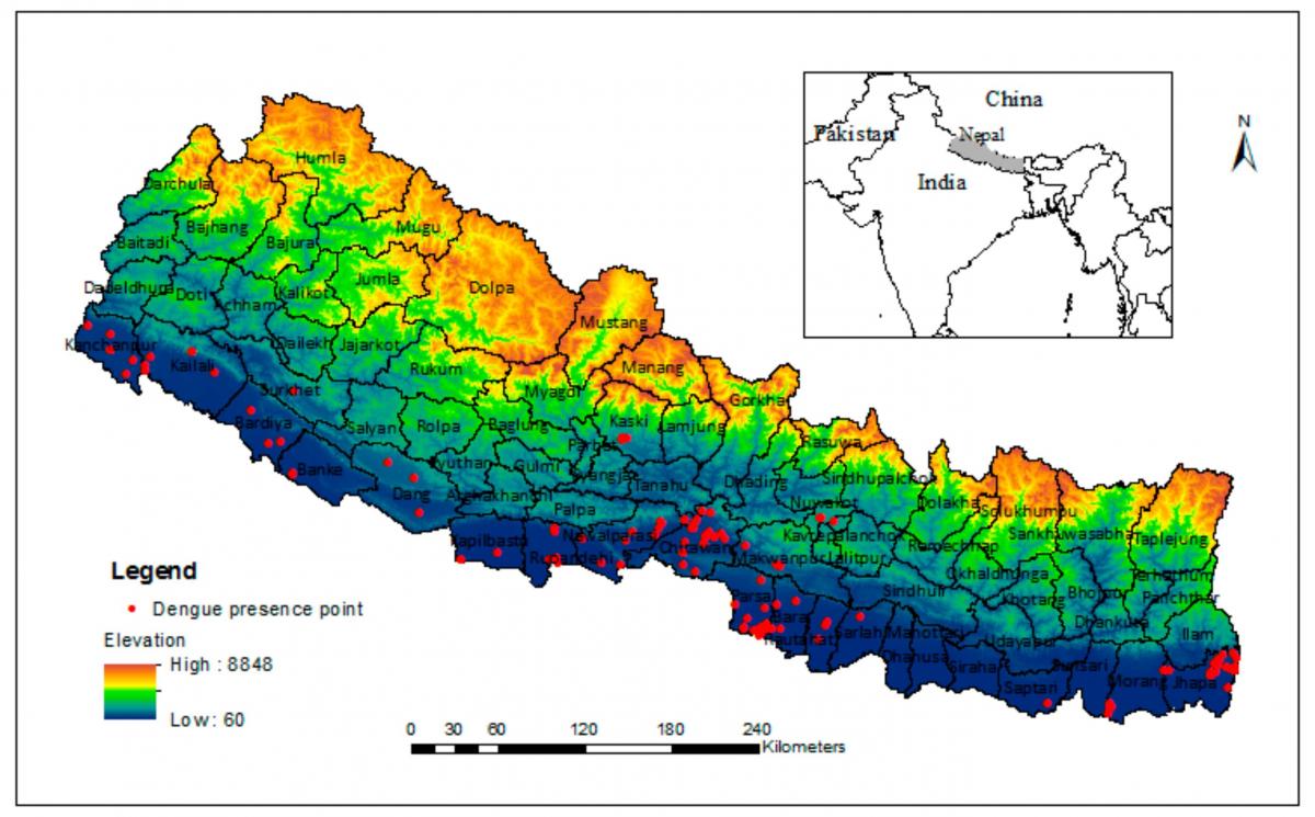 Karta över nepal klimat