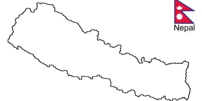 Karta över nepal översikt