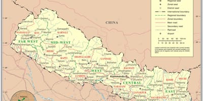 Online karta över nepal