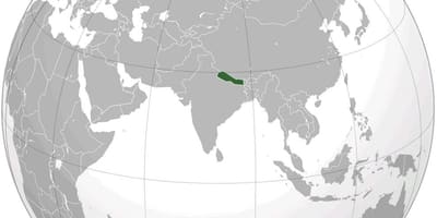 Karta över jorden nepal