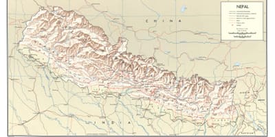 Flygplatser i nepal karta