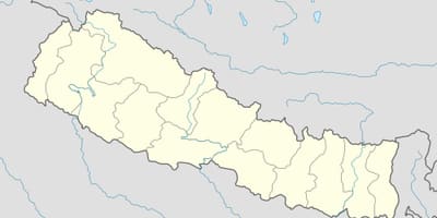 Karta över nepal vektor
