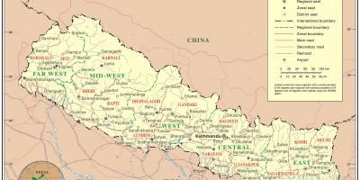 Indien nepal border road karta