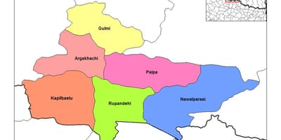Karta över nepal rupandehi