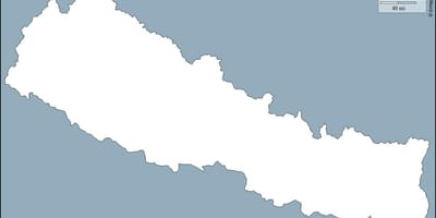 Karta över nepal tom